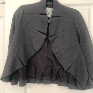 Blue jacket - fan front